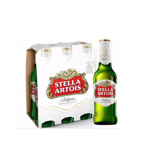 Cerveja Stella Artois Long Neck 275ml - PACK 6 Unidades