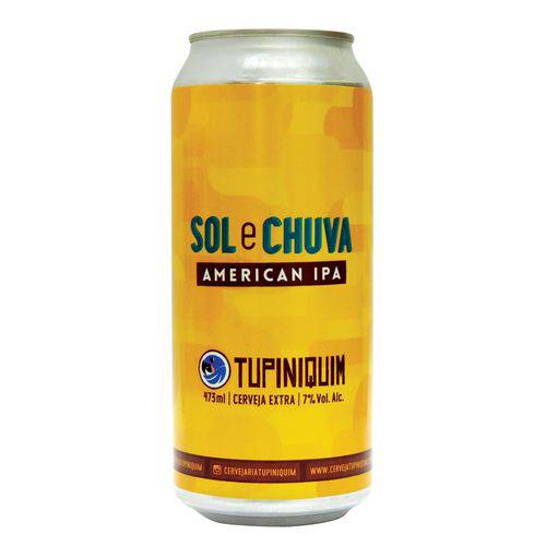 Cerveja Tupiniquim Sol e Chuva - American Ipa - Lata 473ml