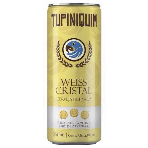 Cerveja Tupiniquim Weiss Cristal Lata 350ml