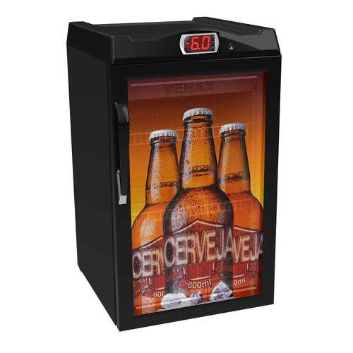 Cervejeira 100 L com Aquecimento Vidro Impresso Venax - 127v