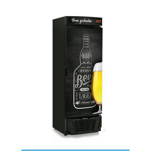 Cervejeira 450l - Porta Cega com Adesivo Quadro Negro - Grba-450 Qc - Gelopar