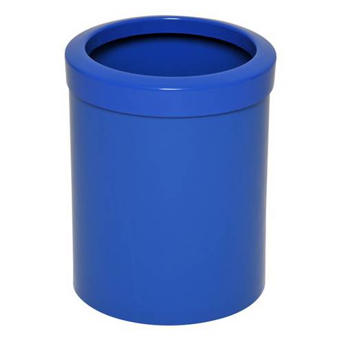 Cesto Azul para Lixo com Aro Superior 14 Litros Azul