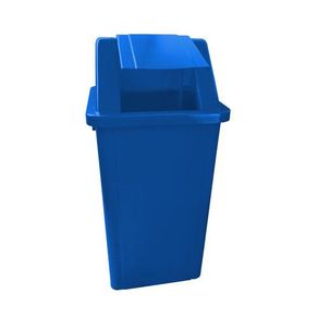 Cesto Coletor de Lixo 60L C/tampa Azul CV61AZ - Bralimpia