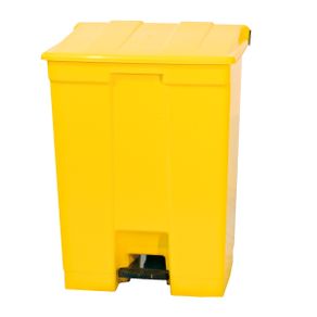 Cesto de Lixo C/Pedal 30L ,CP30AM Amarelo - Bralimpia