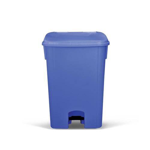 Cesto de Lixo com Pedal 30 Litros Azul - Bralimpia