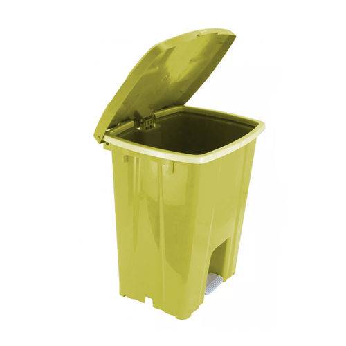 Cesto Lixeira de Lixo com Pedal 30 Litros Amarelo
