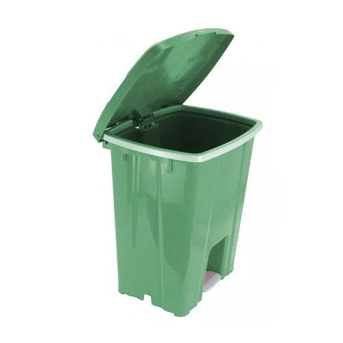 Cesto Lixeira de Lixo com Pedal 30 Litros Verde