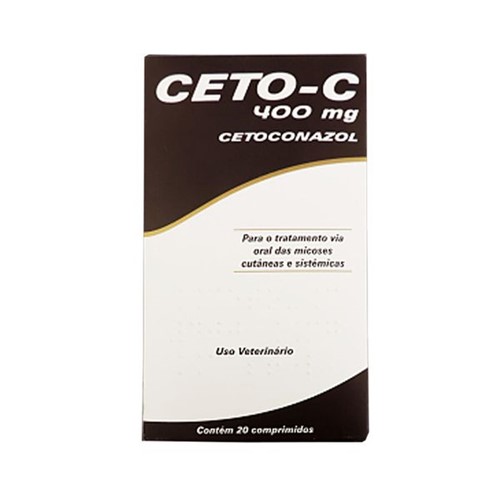 Ceto-C 400mg CEPAV Antifúngico Oral Cães e Gatos
