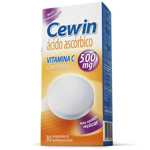 Cewin 500 Mg com 30 Comprimidos - Sem Açúcar