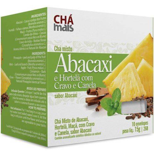 Chá Abacaxi+hortelã+cravo+canela 10env 15g Chá Mais