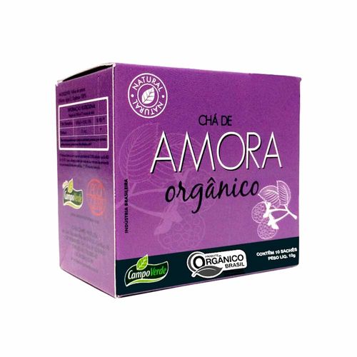 Chá de Amora Orgânica - Campo Verde - 10 Sachês de 1g