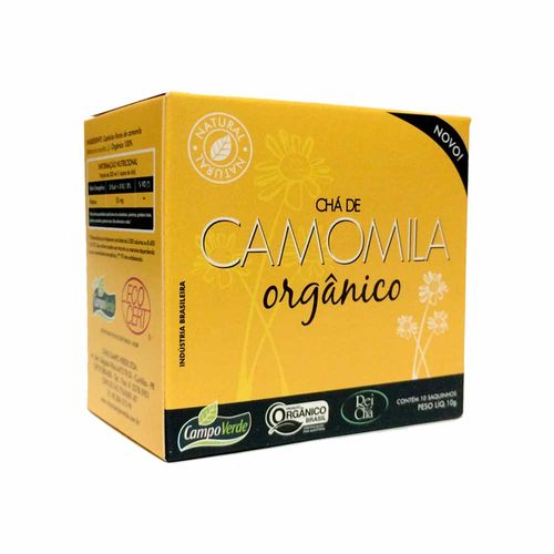 Chá de Camomila Orgânica - Campo Verde - 10 Sachês de 1g