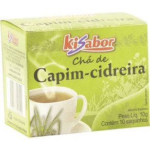 Chá de Capim Cidreira Kisabor 10g com 10 Saches