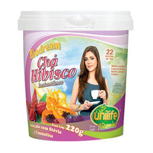 Chá de Hibisco Solúvel 220g - Unilife
