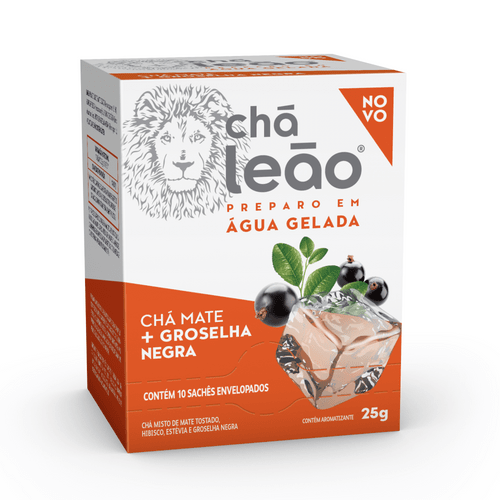 Chá Leão - Chá Mate com Groselha Negra 10 SACHÊS