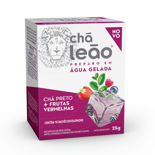 Chá Leão - Chá Preto com Frutas Vermelhas 10 SACHÊS