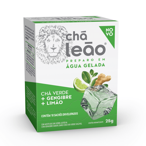 Chá Leão - Chá Verde com Gengibre e Limão 10 SACHÊS