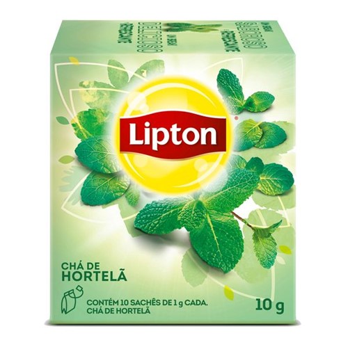 Cha Lipton 10g Hortela