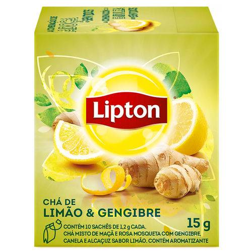 Cha Lipton 10sq-Cx Limao/Gengibre
