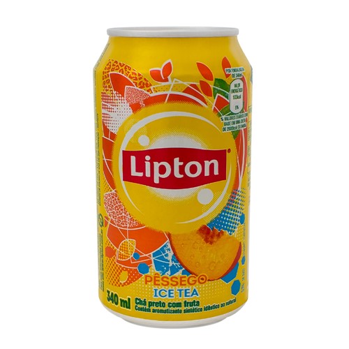 Chá Lipton Ice Tea Pêssego Lata com 340ml