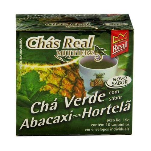 Cha Multiervas Real 15g Abacaxi/ Hortela