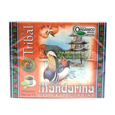 Chá Orgânico Erva Mandarina com Especiarias 27g - Tribal Brasil