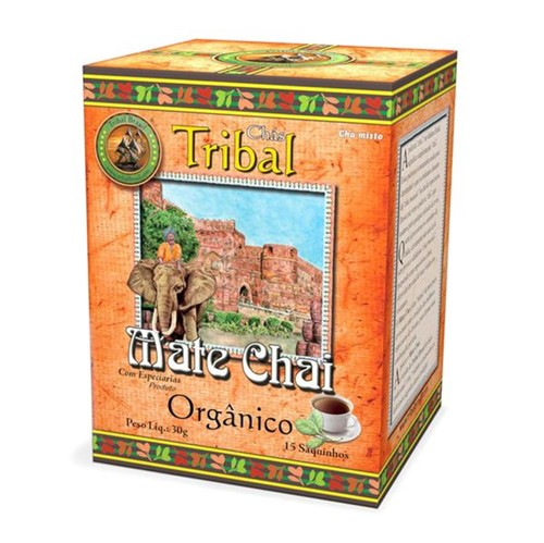 Chá Orgânico Mate Chai e Especiarias 15 Sachês