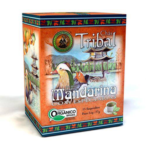 Chá Orgânico Misto de Mandarina com Especiarias Tribal 27g