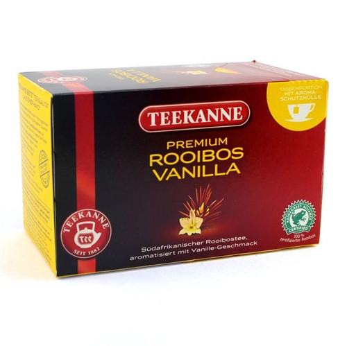 Chá Teekanne Rooibos Baunilha Premium. 20 Sachês