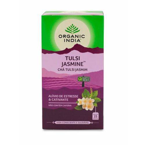 Chá Tulsi Jasmim 25 Sachês - Organic India