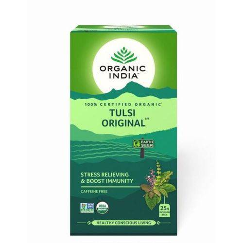 Chá Tulsi Original 25 Sachês Organic India