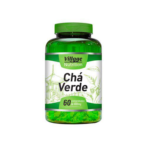 Chá Verde - 60 Comprimidos de 1000mg - Village Nutrition