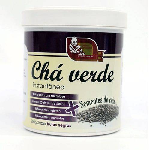 Cha Verde com Chia e Frutas Negras - 200g - Mosteiro Devakan