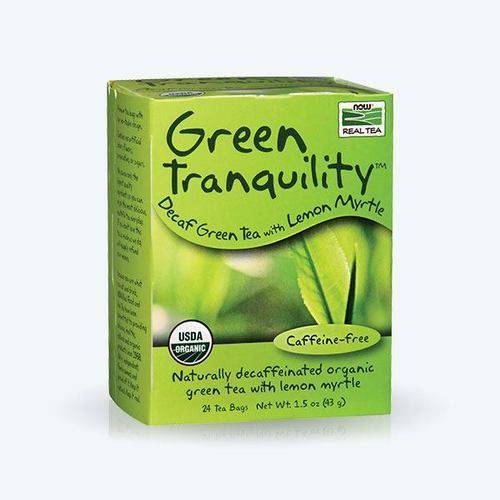 Chá Verde Descafeinado - Now Foods - 24 Sachês