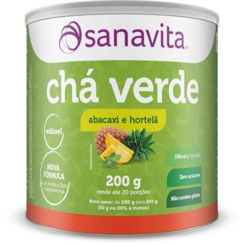 Chá Verde Sanafit Abacaxi com Hortelã 250g - Sanavita -