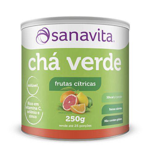 Chá Verde - Sanavita - Frutas Cítricas - 250g