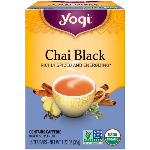 Chá Yogi Chai Black 16 Tea Bags 36g