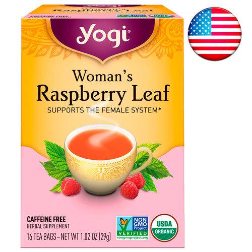 Chá Yogi - Chai Raspberry Leaf (framboesa Orgânico) - 16 Sachês