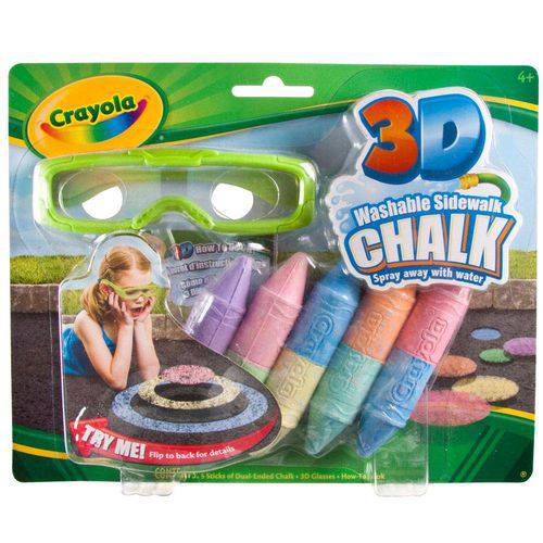 Chalk Giz de Calçada com Óculos 3d - Crayola