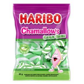 Chamallows Cables Green Haribo 80g