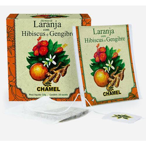 Chamel - Sache Laranja com Hibiscus e Gengibre 15g