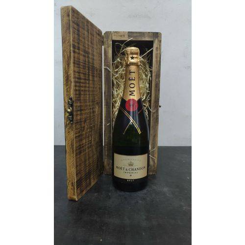 Champagne Moet Chandon Imperial Brut 750ML com Caixa de Madeira
