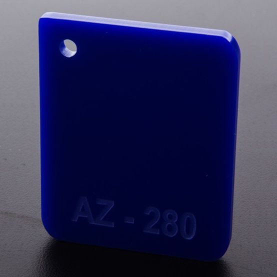 Chapa Acrílico Cast Azul 280 2mmx1350mmx1850mm