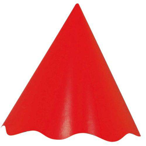 Chapéu Cone Vermelho 8 Unidades
