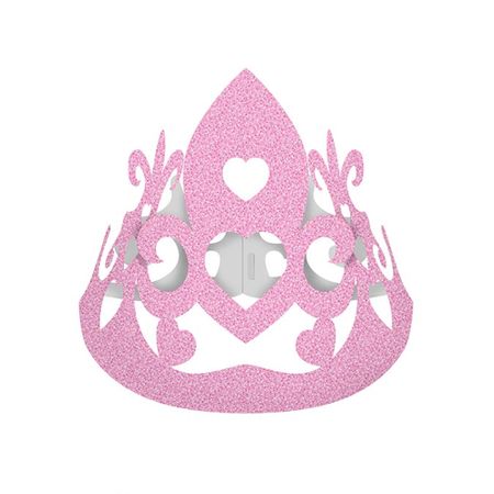 Chapéu de Aniversário Coroa Princesas - 08 Unidades