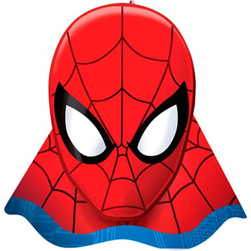 Chapéu de Aniversário Ultimate Spider Man com 8 Unidades - Regina Festas