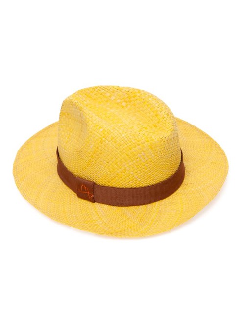 Chapéu Panamá de Palha Amarelo