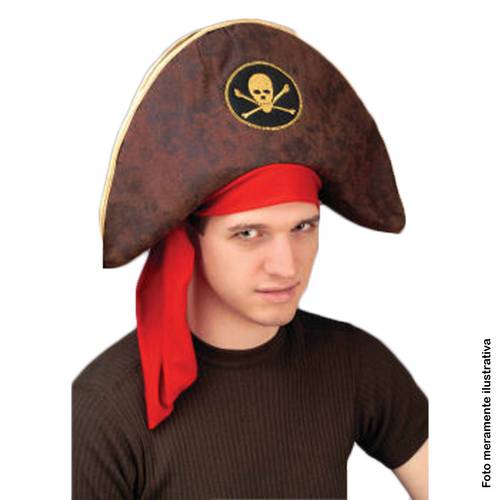 Chapéu Pirata Marrom