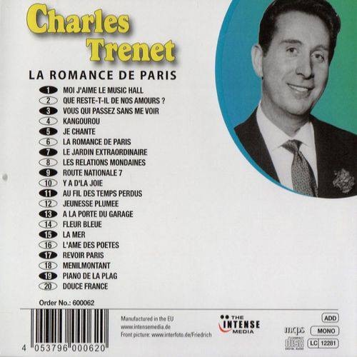 Charles Trenet - La Romance de Paris (Importado)
