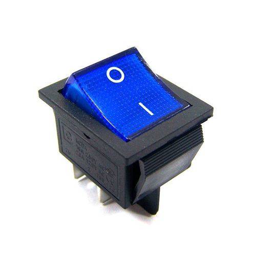 Chave Gangorra Kcd4-201n 4t 15/20a 250v On/off Neon (cor: Azul)